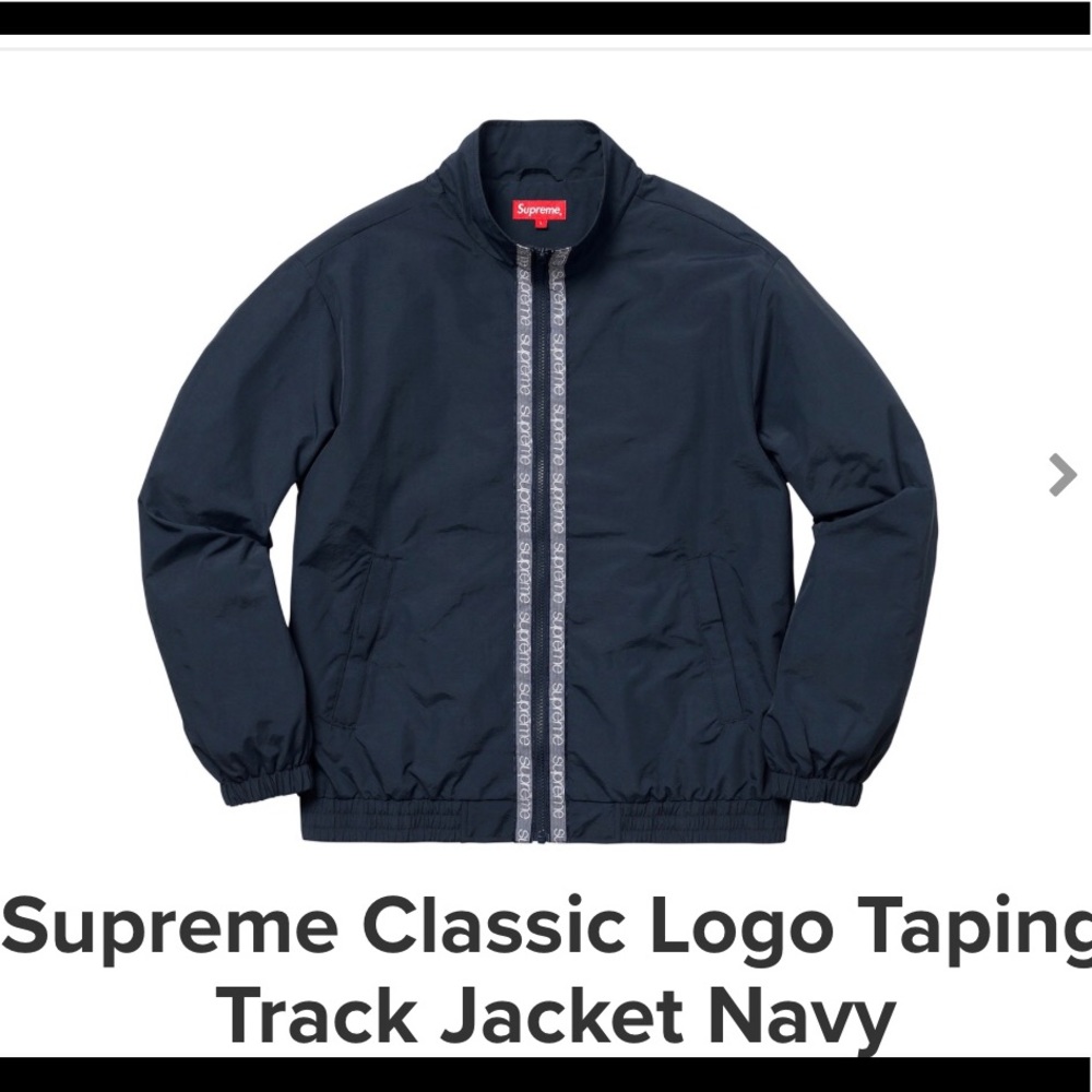 Brand new Supreme Classic Logo Track Jacket